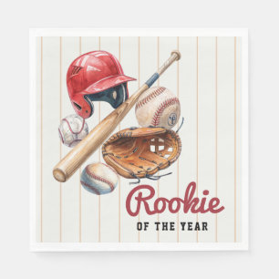 Rookie Baseball Birthday Party Napkin