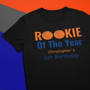 Rookie Basketball 1st Birthday Baby T-Shirt