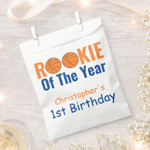 Rookie Basketball 1st Birthday Favour Bag