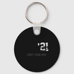 Rookie Dad First Year Mvp Srty T Shirt Key Ring