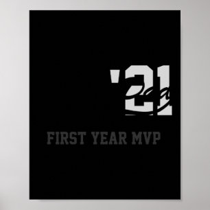 Rookie Dad First Year Mvp Srty T Shirt Poster