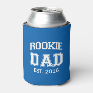 Rookie Dad funny can beer or soda Cooler