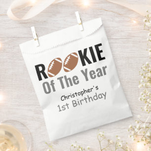 Rookie Football 1st Birthday Favour Bag