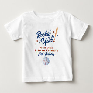 Rookie Of The Year 1st Birthday Baby T-Shirt