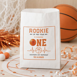 Rookie of the Year 1st Birthday Basketball Favour Bag