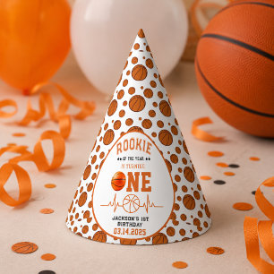 Rookie of the Year 1st Birthday Basketball Party Hat