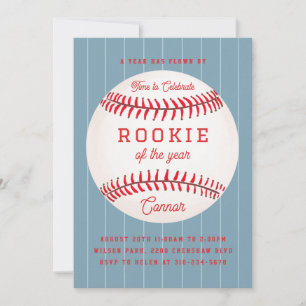 Rookie of the year 1st Birthday Party Invitation