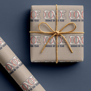 Rookie of The Year 1st Birthday Wrapping Paper