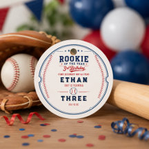 Rookie of the Year Baseball 3rd Birthday Party