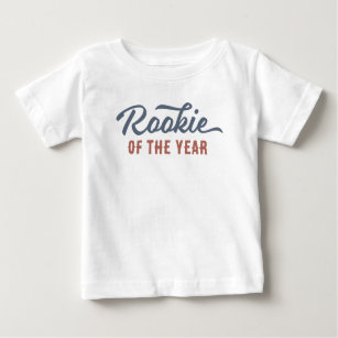 Rookie of the Year Baseball Birthday Party Baby T-Shirt