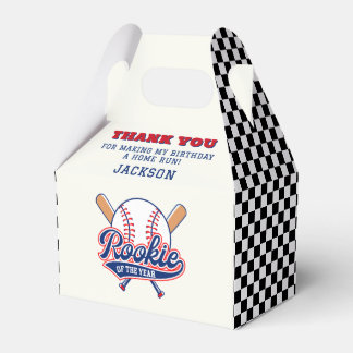 Rookie Of The Year Baseball Birthday Party Custom Favour Box