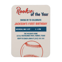 Rookie of the Year Baseball Birthday Party