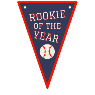 Rookie of the Year Baseball Bunting Banner