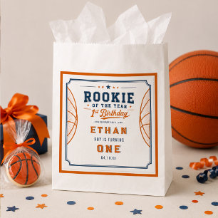 Rookie of the Year Basketball Ticket 1st Birthday Favour Bag