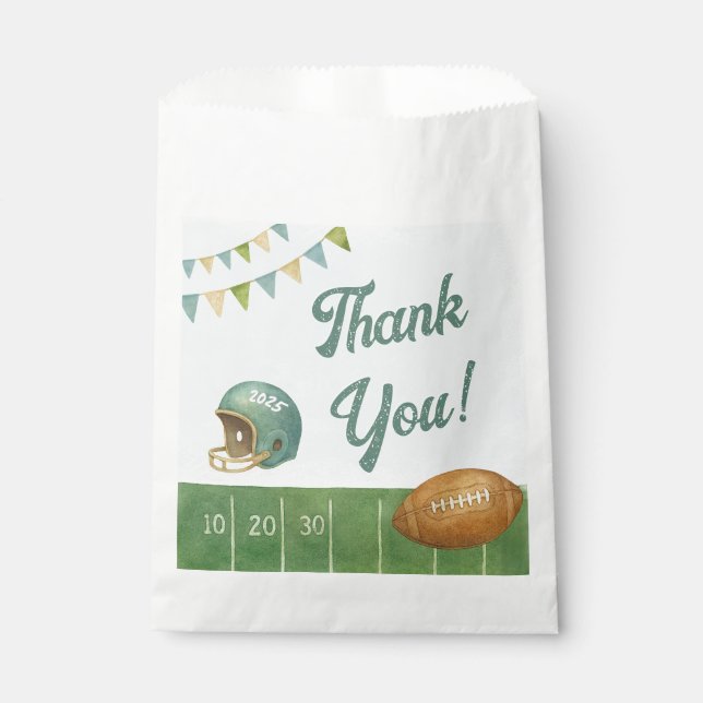 Rookie of the Year Football  Favour Bag (Front)