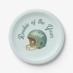 Rookie of the Year Football  Paper Plate