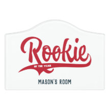 Rookie of the Year Personalised Door Sign