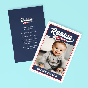 Rookie of the Year Photo Kid's Party Invitation