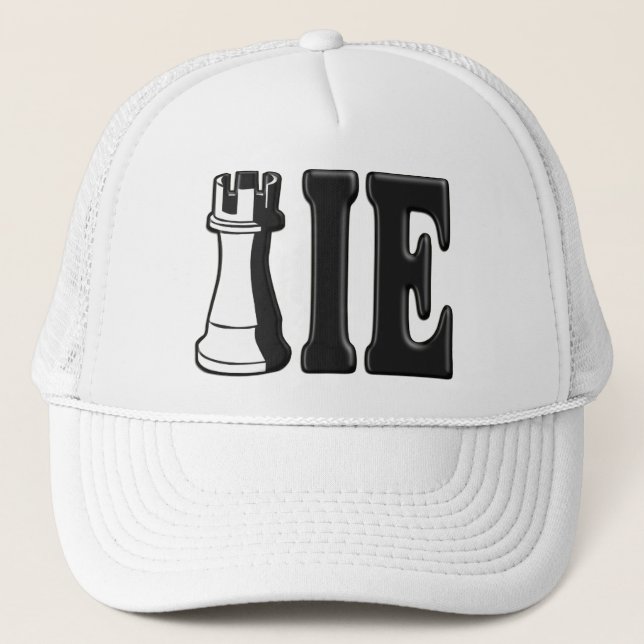 ROOKIE (Rook Chess Piece + ie) Trucker Hat (Front)