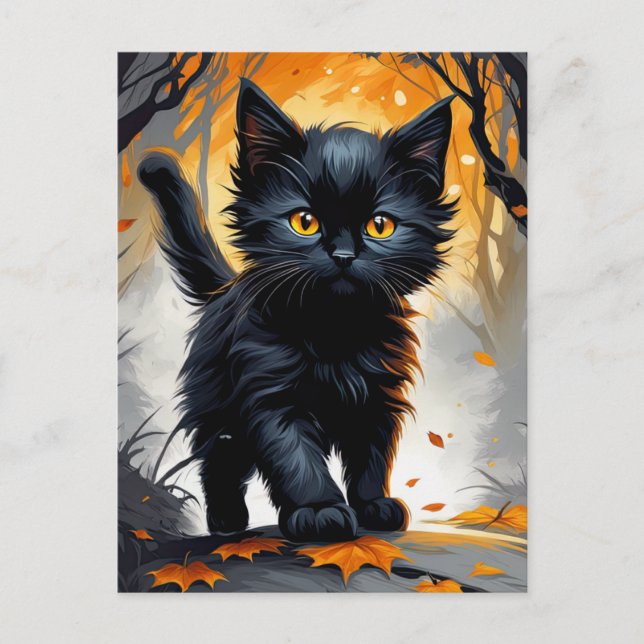 Rookie Witch's Familiar Postcard (Front)