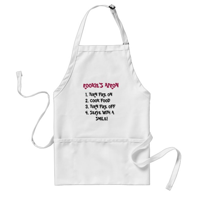 ROOKIE'S APRON with cooking instructions - apron (Front)
