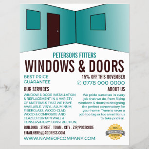 Room Design, Window & Door Fitter Company Flyer