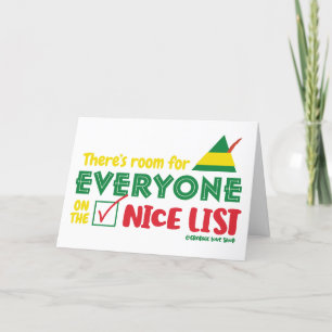 Room for Everyone on the Nice List Christmas Card