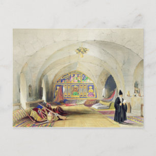 Room in an Armenian Convent, in Jerusalem (colour Postcard