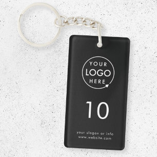 Room Number   Black Hospitality Business Modern Key Ring