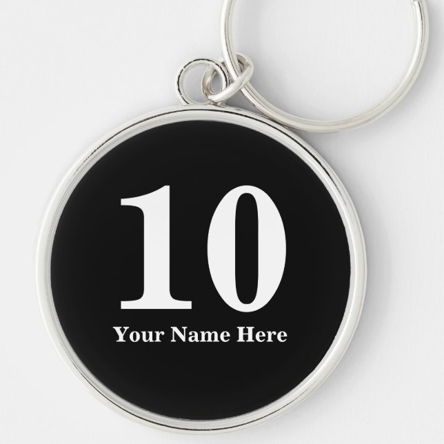 Room number keychains for hospitality business (Front)