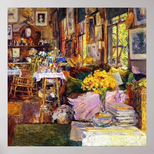 Room of Flowers by Frederick Childe Hassam Poster (Front)
