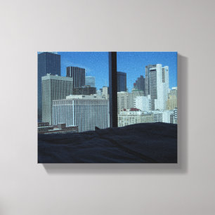 Room View of Dallas Skyline, Texas Canvas Print