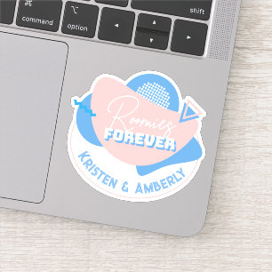 "Roomies forever" retro roommate custom names