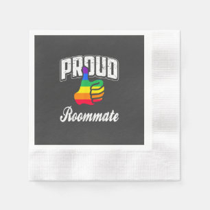  Roommate Gay Pride Napkin