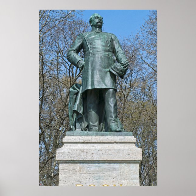 Roon Statue in Berlin Poster (Front)