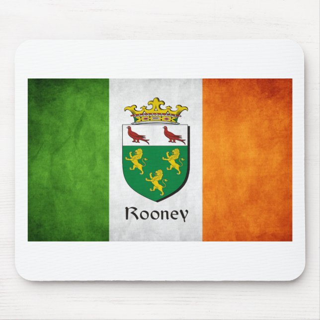 Rooney Irish Flag Mouse Pad (Front)
