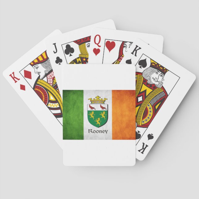 Rooney Irish Flag Playing Cards (Back)