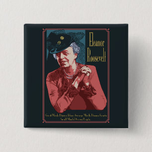 Roosevelt 15 Cm Square Badge