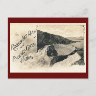 Roosevelt Dam Vintage Postcard