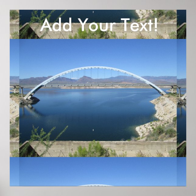 Roosevelt Lake Arch Bridge Poster (Front)
