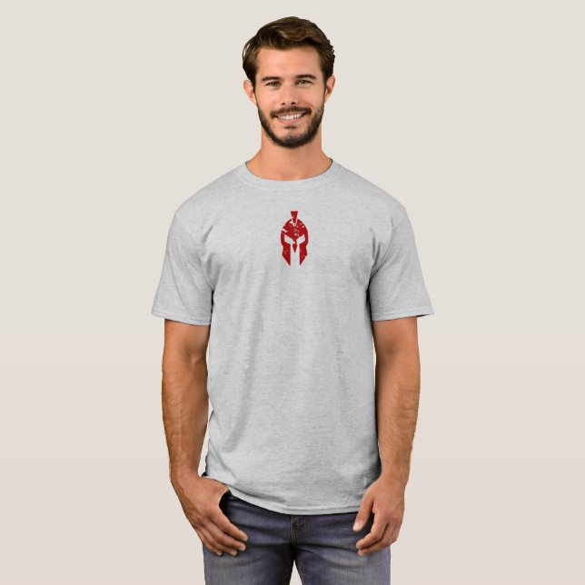 Roosevelt Man in the Arena Warrior Graphic in Red T-Shirt (Front Full)