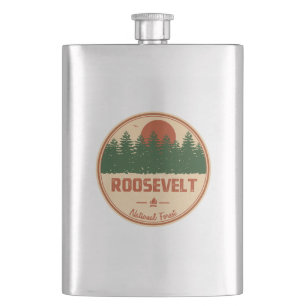 Roosevelt National Forest Hip Flask