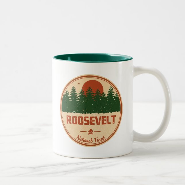 Roosevelt National Forest Two-Tone Coffee Mug (Right)