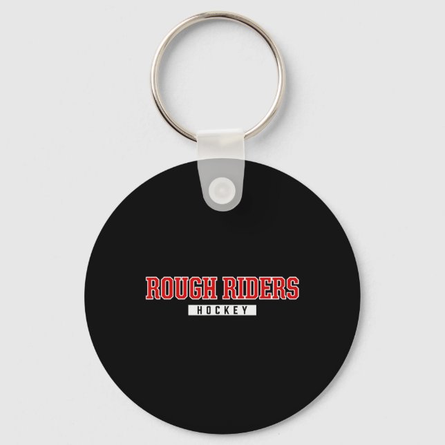 Roosevelt Rough Riders Hockey  Key Ring (Front)