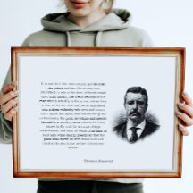 Roosevelt's Man in the Arena Horizontal