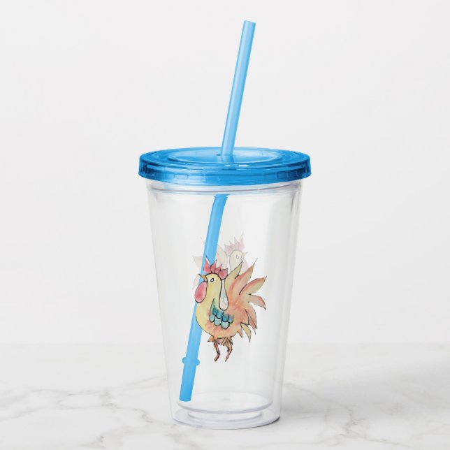 Rooster Acrylic Tumbler (Back)