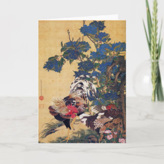 Rooster and Hen Card