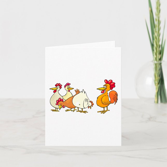 Rooster And Hens Card (Creator Uploaded)