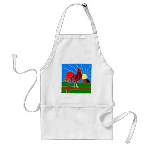 rooster and sun standard apron