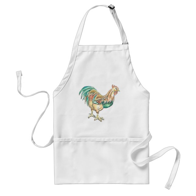 Rooster Art Standard Apron (Front)